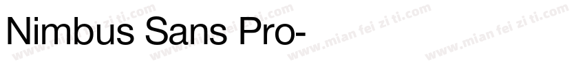 Nimbus Sans Pro字体转换